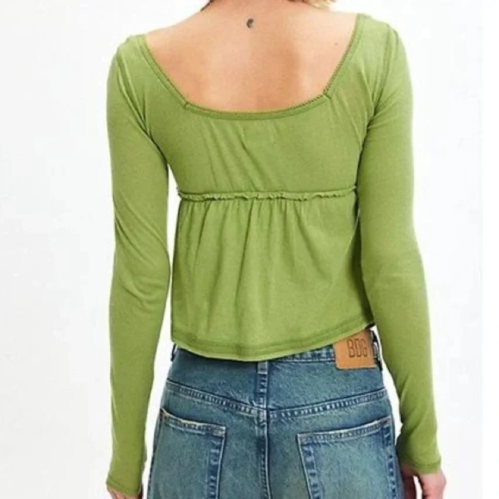 NWT Urban Outfitters BDG Brittney Long Sleeve Babydoll Top